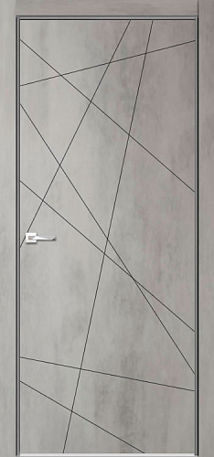 Дверь V Лоярд эмалит Севилья 26 бетон светлый, глухая