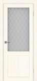 Дверь Эко 502.21 ясень светлый, сатинат Крисалл