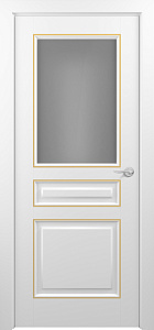 Недавно просмотренные - Дверь Z Ampir Т1 эмаль White patina Gold, сатинат