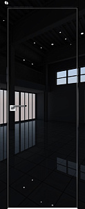 Недавно просмотренные - Дверь ProfilDoors 1LK черный люкс, глухая, матовая алюминиевая кромка с 4-х сторон