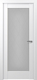 Дверь Z Неаполь Тип S экошпон белый, стекло сатинат