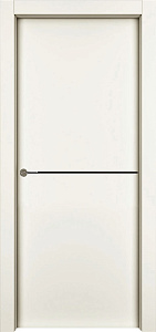 Недавно просмотренные - Дверь 1001-М1 эмаль RAL 9001, молдинг черный, глухая