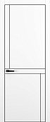 Схожие товары - Дверь Z K20 полипропилен белый, ALU кромка черная, молдинг черный, глухая