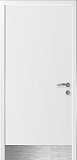 Дверь гладкая влагостойкая композитная Капель белая с отбойником