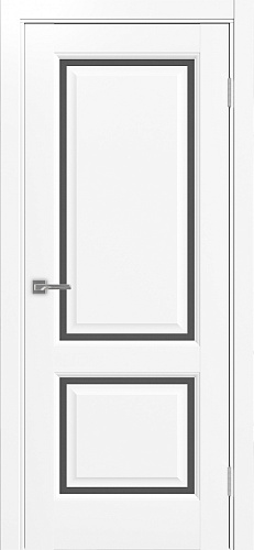Дверь Эко Neo 602С.2121 белый снежный, сатинат графит