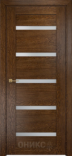 Дверь Оникс Тектон 5 дуб коньячный, сатинат