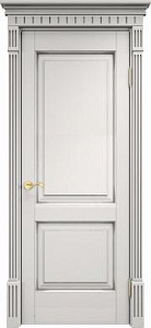 Недавно просмотренные - Дверь ПМЦ массив ольхи ОЛ13 белый грунт с патиной серебро, глухая