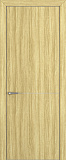 Дверь Z K10 toppan дуб натуральный, ALU кромка хром, молдинг серебро, глухая