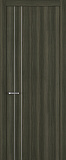 Дверь Z K15 toppan дуб темный, молдинг серебро, глухая