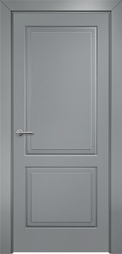 Дверь Оникс Марсель фрезерованная №4 эмаль RAL 7040, глухая