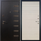 Недавно просмотренные - Входная металлическая дверь Лекс Витязь Черный шелк/панель №63 Дуб фактурный крем