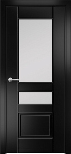 Недавно просмотренные - Дверь Оникс Версаль фрезерованная №2 эмаль черная патина серебро по контуру, сатинат
