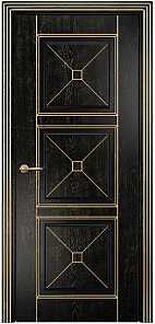 Недавно просмотренные - Дверь Оникс Орлеан фрезерованная эмаль черная патина золото, глухая