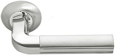 Межкомнатная ручка Morelli MH11, никель белый/полированный хром