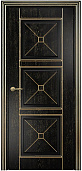 Схожие товары - Дверь Оникс Орлеан фрезерованная эмаль черная патина золото, глухая