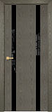 Дверь Оникс Верона 2 дуб арктик, триплекс черный