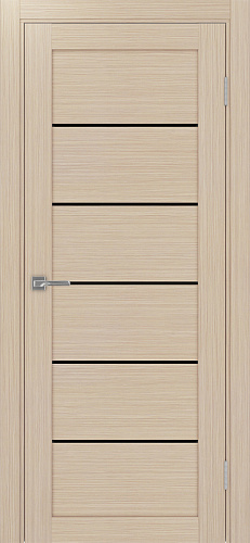 Дверь Эко 506.12 дуб беленый, lacobel черный