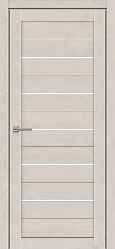 Дверь ДР экошпон Light Soft touch 2127 софт бьянка, стекло матовое