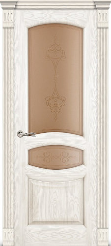 Дверь Ситидорс Топаз ясень белый,остекленная