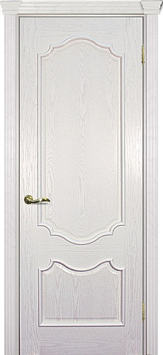 Дверь Текона шпон Фрейм 01 ясень айсберг, глухая
