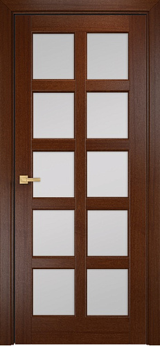 Дверь Оникс Вена 2 красное дерево, сатинат