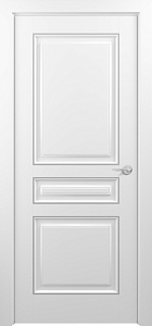 Недавно просмотренные - Дверь Z Ampir Т2 эмаль White patina Silver, глухая
