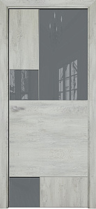 Недавно просмотренные - Дверь Оникс New York CPL лофт, глухая с вставкой лакобель RAL 7040