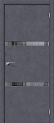 Схожие товары - Дверь Браво Порта-55 4AF экошпон Graphite Art, зеркало "Mirox Grey"