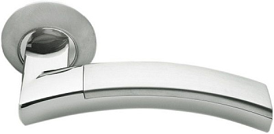 Межкомнатная ручка Morelli MH12, никель белый/полированный хром