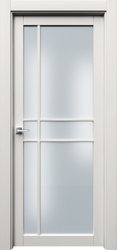 Дверь Ронд2Р6с эмаль RAL 9010, сатинат