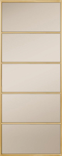 Перегородка Alum №5 золото, сатинат бронза