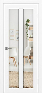 Недавно просмотренные - Дверь Эко 521.22 белый снежный, стеклопакет зеркало