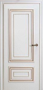 Недавно просмотренные - Дверь М L-61 эмаль White base patina gold, глухая