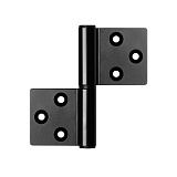 Петля накладная Armadillo FL.IN3800.UR 80,5*80*3,5 BL черный