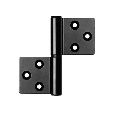 Петля накладная Armadillo FL.IN3800.UR 80,5*80*3,5 BL черный