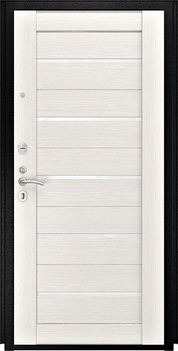 Панель внутренняя Bomond 16 мм СБ-1 (лакобель), Беленый дуб стекло белое, Экошпон