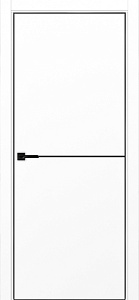 Недавно просмотренные - Дверь Эко 202 белый снежный молдинг SB, кромка AL черная SB с 4-х сторон, глухая