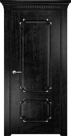 Недавно просмотренные - Дверь Оникс Палермо эмаль черная патина серебро, глухая