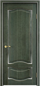 Недавно просмотренные - Дверь ПМЦ массив ольхи ОЛ33 зеленый с патиной серебро, глухая