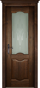 Недавно просмотренные - Дверь ОКА браш массив сосны Ферара античный орех, стекло графит с фрезеровкой