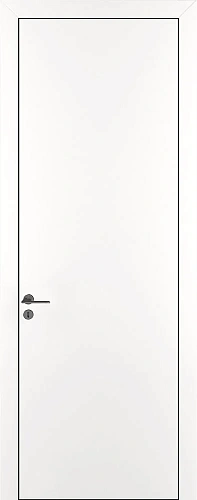 Дверь ДР Tamburat 4101 аляска AL кромка черная, глухая