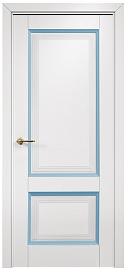 Недавно просмотренные - Дверь Оникс Тоскана 2 эмаль белая/голубая, глухая