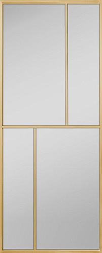 Перегородка Alum №6 золото, сатинат белый