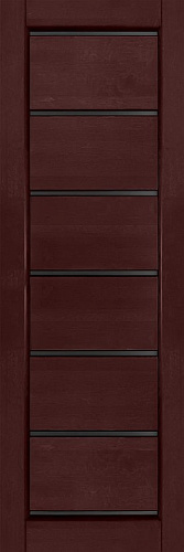 Дверь ОКА массив ольхи Премьер плюс (ПЧО) махагон, стекло матовое белое