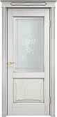 Схожие товары - Дверь Итальянская Легенда массив дуба Д6 белый грунт с патиной серебро микрано, стекло 6-1