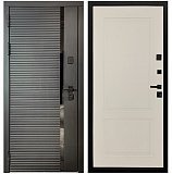 Входная дверь Матадор MXМ-6 антрацит софт/панель Лайн-2, софт шампань