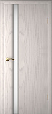Дверь Текона шпон Страто 01 ясень айсберг, триплекс молочный