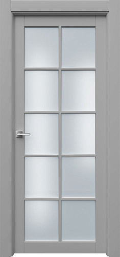 Дверь ПарнР10с эмаль серая, сатинат