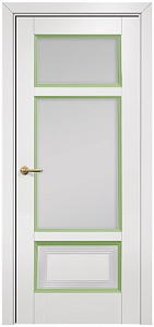 Недавно просмотренные - Дверь Оникс Тоскана 4 эмаль белая/фисташковая, сатинат белый