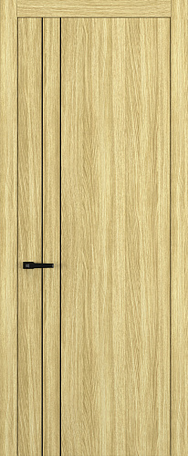 Дверь Z K15 toppan дуб натуральный, молдинг черный, глухая